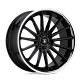 Asanti Black - ABL-24 BETA - Black - Gloss Black Chrome Lip - 20" x 10.5", 38 Offset, 5x112 (Bolt Pattern), 72.6mm HUB