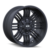 Ion Alloy - 144 - Black - MATTE BLACK - 20" x 9", 0 Offset, 8x170 (Bolt Pattern), 125.2mm HUB