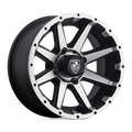 Fairway Alloys - FA136 REBEL - Black - MACHINED MATTE BLACK - 14" x 6.5", -23 Offset, 4x101.6 (Bolt Pattern), 70.7mm HUB