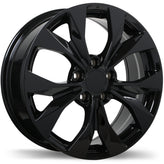 Replika - R192 - Black - Gloss Black - 16" x 6.5", 40 Offset, 5x114.3 (Bolt Pattern), 64.1mm HUB