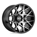 XD Series - XD831 CHOPSTIX - Black - Gloss Black Machined - 20" x 10", -24 Offset, 8x165.1 (Bolt Pattern), 125.1mm HUB