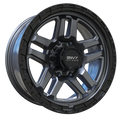 Envy Wheels - FFT-9 - Black - LIQUID METAL / GLOSS BLACK BEADLOCK - 18" x 8.5", 18 Offset, 8x170 (Bolt Pattern), 125mm HUB
