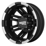 Moto Metal - MO963 - Black - MATTE BLACK MACHINED - 16" x 6", -134 Offset, 8x170 (Bolt Pattern), 125.1mm HUB