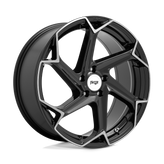 Niche - M255 FLASH - Black - GLOSS BLACK BRUSHED - 20" x 9", 27 Offset, 5x112 (Bolt Pattern), 66.6mm HUB