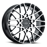 Vision Wheel Street Designs - 474 RECOIL - Black - Gloss Black Machined Face - 20" x 8.5", 35 Offset, 5x114.3 (Bolt Pattern), 73.1mm HUB