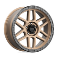 KMC Wheels - KM544 MESA - Bronze - MATTE BRONZE WITH BLACK LIP - 20" x 9", 18 Offset, 5x127 (Bolt Pattern), 71.5mm HUB