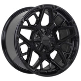 Ruffino HARD - Blast - Black - Gloss Black - 17" x 9", 20 Offset, 6x135, 139.7 (Bolt Pattern), 87.1mm HUB