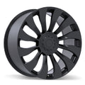 Replika - R263 - Black - Satin Black - 20" x 9.5", 45 Offset, 5x114.3 (Bolt Pattern), 64.1mm HUB