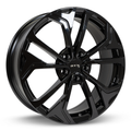 RTX Wheels - Asan - Black - Gloss Black - 17" x 7", 40 Offset, 5x114.3 (Bolt Pattern), 67.1mm HUB