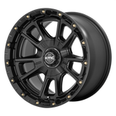 KMC Wheels - KM100 SYNC - Black - SATIN BLACK - 17" x 9", 18 Offset, 6x120, 139.7 (Bolt Pattern), 78.1mm HUB