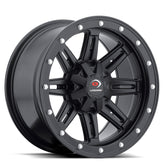 Vision Wheel ATV - 550 FIVE FIFTY - Black - Matte Black - 12" x 8", _10_2 Offset, 5x114.3 (Bolt Pattern), 79.4mm HUB