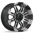 RTX Wheels - Loki II - Black - Black Machined - 18" x 9", 20 Offset, 6x139.7 (Bolt Pattern), 108mm HUB
