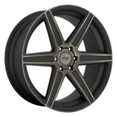 Niche - M236 CARINA - Gunmetal - MATTE MACHINED DOUBLE DARK TINT - 24" x 10", 3 Offset, 6x135 (Bolt Pattern), 87.1mm HUB