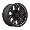 Fuel - D824 TRACTION - Black - MATTE BLACK WITH DOUBLE DARK TINT - 20" x 9", 1 Offset, 6x139.7 (Bolt Pattern), 106.1mm HUB