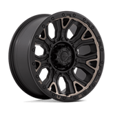 Fuel - D824 TRACTION - Black - MATTE BLACK WITH DOUBLE DARK TINT - 20" x 9", 1 Offset, 6x139.7 (Bolt Pattern), 106.1mm HUB