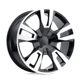 OE Creations - PR188 - Black - GLOSS BLACK MACHINED - 20" x 9", 24 Offset, 6x139.7 (Bolt Pattern), 78.1mm HUB