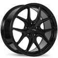 Fast Wheels - FC04 - Black - Metallic Black - 18" x 8", 30 Offset, 5x110 (Bolt Pattern), 72.6mm HUB