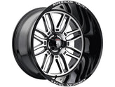 American Truxx - RESTLESS - Black - BLACK MACHINED - 20" x 10", -25 Offset, 8x180 (Bolt Pattern), 124.1mm HUB