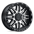 Black Rhino - ALAMO - Black - Gloss Black with Machined Face & Stainless Bolts - 17" x 9", 6 Offset, 8x170 (Bolt Pattern), 125.1mm HUB