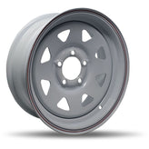 DTD - Trailer - White - White - 15" x 5", 0 Offset, 5x114.3 (Bolt Pattern), 84mm HUB