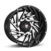 American Truxx - WEB - Black - BLACK/MACHINED - 20" x 10", -24 Offset, 8x180 (Bolt Pattern), 125.2mm HUB