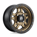 Fuel UTV - D583 ANZA 4+3 - Bronze - MATTE BRONZE BLACK BEAD RING - 15" x 7", 13 Offset, 4x156 (Bolt Pattern), 132mm HUB