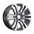 OE Creations - PR182 - Gunmetal - GUNMETAL MACHINED - 22" x 9", 24 Offset, 6x139.7 (Bolt Pattern), 78.1mm HUB