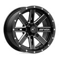 MSA Offroad Wheels - M41 BOXER - Black - GLOSS BLACK MILLED - 14" x 7", 10 Offset, 4x156 (Bolt Pattern), 132mm HUB