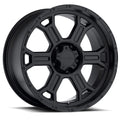 Vision Wheel Off-Road - 372 RAPTOR - Black - Matte Black - 17" x 9", 25 Offset, 5x127 (Bolt Pattern), 78.1mm HUB