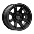 KMC Wheels - KM723 TRAIL - Black - SATIN BLACK - 17" x 8.5", 0 Offset, 5x127 (Bolt Pattern), 71.5mm HUB
