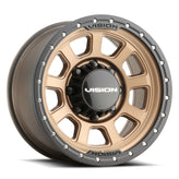 Vision Wheel Off-Road - 350 OJOS - Bronze - Bronze - 17" x 9", 12 Offset, 6x139.7 (Bolt Pattern), 106.2mm HUB