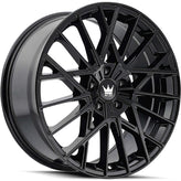 Mazzi - JINX - Black - GLOSS BLACK - 20" x 8.5", 38 Offset, 5x120 (Bolt Pattern), 72.56mm HUB