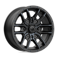 MSA Offroad Wheels - M43 FANG - Black - SATIN BLACK WITH TITANIUM TINT - 15" x 7", 10 Offset, 4x110 (Bolt Pattern), 86mm HUB