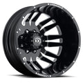 Vision Wheel HD - 401 RIVAL - Black - Gloss Black Machined Face - 20" x 8.25", _145 Offset, 8x200 (Bolt Pattern), 142.2mm HUB