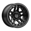 KMC Wheels - KM540 RECON - Black - SATIN BLACK - 17" x 9", -12 Offset, 6x139.7 (Bolt Pattern), 106.1mm HUB