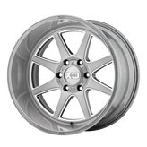 XD Series - XD844 PIKE - Gunmetal - TITANIUM BRUSHED MILLED - 22" x 12", -44 Offset, 5x127 (Bolt Pattern), 71.5mm HUB