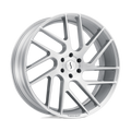 Status Wheels - JUGGERNAUT - Silver - Silver with Brushed Machined Face - 20" x 9", 20 Offset, 5x139.7 (Bolt Pattern), 78.1mm HUB