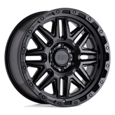 Black Rhino - ALAMO - Black - Matte Black with Black Bolts - 20" x 9", -18 Offset, 8x170 (Bolt Pattern), 125.1mm HUB