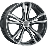 Mak Wheels - X-MODE - Gunmetal - GUN MET-MIRROR FACE - 21" x 11.5", 38 Offset, 5x120 (Bolt Pattern), 74.1mm HUB