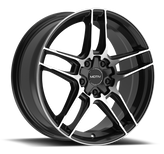 Motiv - Matic - Black - Gloss Black Machined Face - 18" x 7.5", 40 Offset, 5x114.3, 120 (Bolt Pattern), 74.1mm HUB