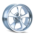 Ridler - 645 - Chrome - CHROME - 20" x 10", 0 Offset, 5x127 (Bolt Pattern), 83.8mm HUB