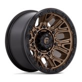 Fuel - D826 TRACTION - Bronze - MATTE BRONZE WITH BLACK RING - 17" x 9", 1 Offset, 5x127 (Bolt Pattern), 71.5mm HUB