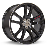 RTX Wheels - Twin - Black - Black Machined - 16" x 7", 40 Offset, 5x114.3 (Bolt Pattern), 73.1mm HUB