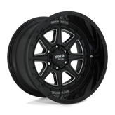 Moto Metal - MO801 PHANTOM - Black - GLOSS BLACK MILLED - 20" x 10", -18 Offset, 5x139.7 (Bolt Pattern), 78.1mm HUB