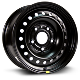 RTX Wheels - Steel Wheel - Black - Black - 16" x 7", 25 Offset, 5x139.7 (Bolt Pattern), 77.8mm HUB