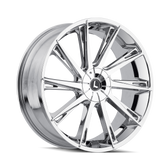 Kraze Wheels - SWAGG - Chrome - CHROME - 22" x 9.5", 18 Offset, 5x115, 120 (Bolt Pattern), 74.1mm HUB