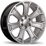 Replika - R204 - Silver - Hyper Silver - 20" x 9", 24 Offset, 6x139.7 (Bolt Pattern), 78.1mm HUB