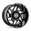 XD Series - XD836 FURY - Black - Gloss Black Milled - 20" x 12", -44 Offset, 8x165.1 (Bolt Pattern), 125.1mm HUB