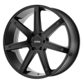 KMC Wheels - KM700 REVERT - Black - Satin Black - 24" x 9.5", 15 Offset, 5x139.7 (Bolt Pattern), 78.1mm HUB