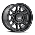 Dirty Life - CANYON SPORT SXS - Black - MATTE BLACK - 15" x 7", 13 Offset, 4x156 (Bolt Pattern), 131.1mm HUB